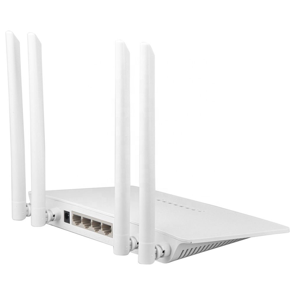 OEM ODM R1200 1200Mbps 1WAN 4LAN 100Mbps 2.4Ghz 5.8Ghz Dual Band Indoor Wireless Router 4x 5dBi Antennas Wifi Wireless Router